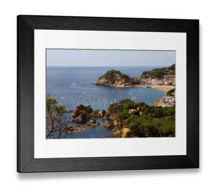 Framed Print : TOSSA DE MAR. Town located in the Costa Brava. Landscape coast. La Selva Region. Girona Province