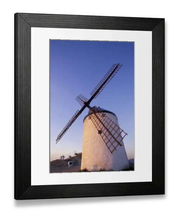 Framed Print : Spain, Consuegra, Castile-La Mancha Windmills