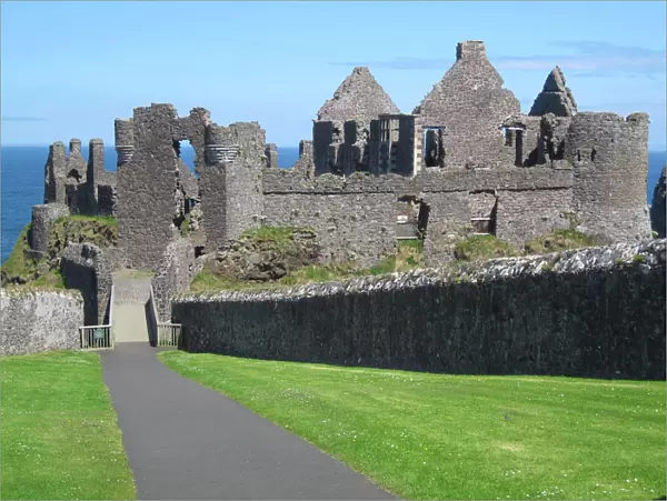 Dunluce Castle near Bushmills and Portrush, County Antrim, Northern Ireland