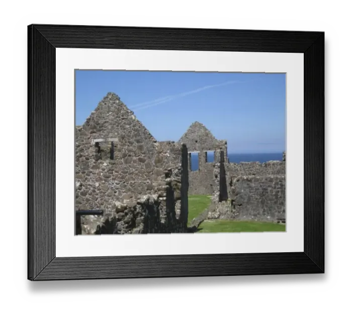 Framed Print : Dunluce Castle near Bushmills and Portrush, County Antrim, Northern Ireland Framed Print : Dunluce Castle near Bushmills and Portrush, County Antrim, Northern Ireland