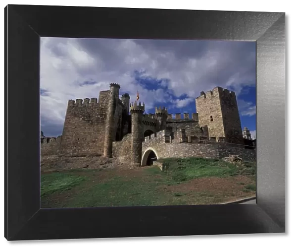 Europe, Spain, Ponferrada, Leon. Templer Castle (Medium Format)