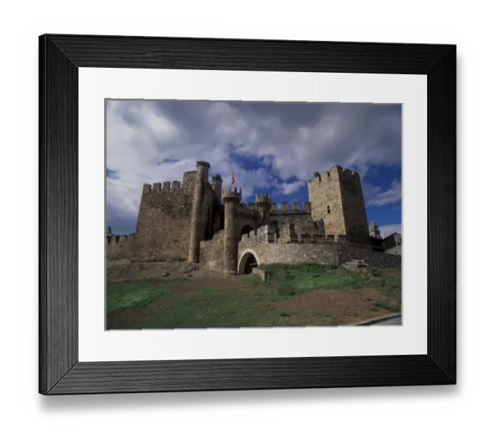 Framed Print : Europe, Spain, Ponferrada, Leon. Templer Castle (Medium Format) Framed Print : Europe, Spain, Ponferrada, Leon. Templer Castle (Medium Format)