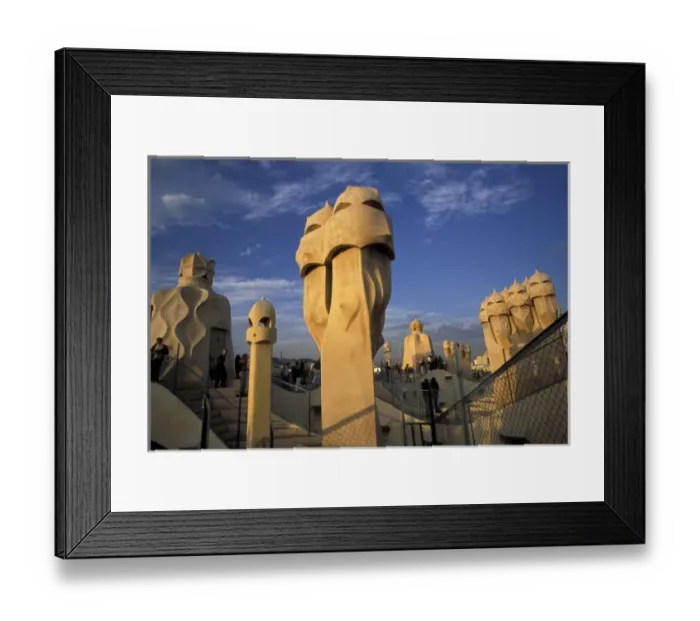 Framed Print : EU, Spain, Catalonia, Barcelona. Antonio Gaudis La Pedrera, also known as Casa Mila Framed Print : EU, Spain, Catalonia, Barcelona. Antonio Gaudis La Pedrera, also known as Casa Mila