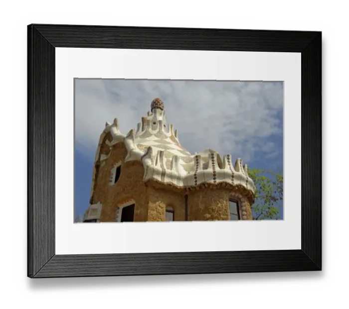 Framed Print : Europe, Spain, Catalunya, Barcelona. Park Guell, architecture by Antoni Gaudi (1852-1926) Framed Print : Europe, Spain, Catalunya, Barcelona. Park Guell, architecture by Antoni Gaudi (1852-1926)