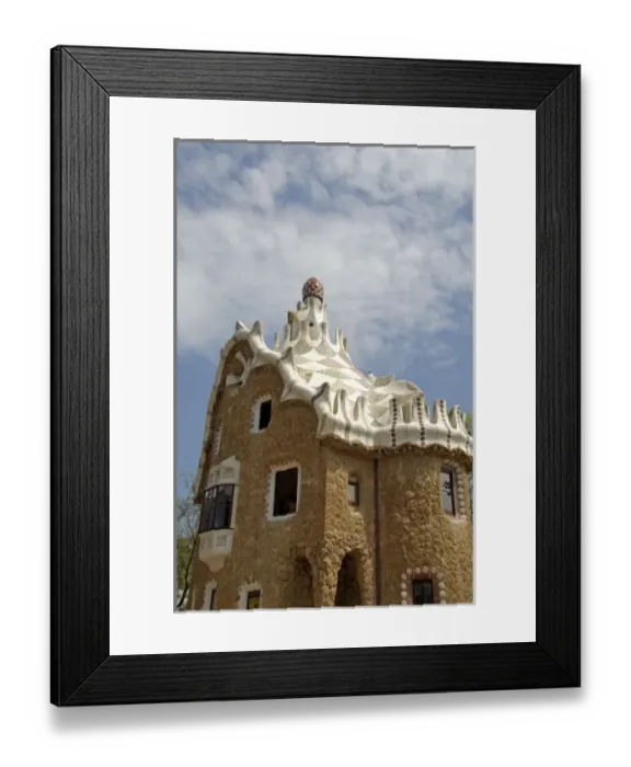 Framed Print : Europe, Spain, Catalunya, Barcelona. Park Guell, architecture by Antoni Gaudi (1852-1926) Framed Print : Europe, Spain, Catalunya, Barcelona. Park Guell, architecture by Antoni Gaudi (1852-1926)