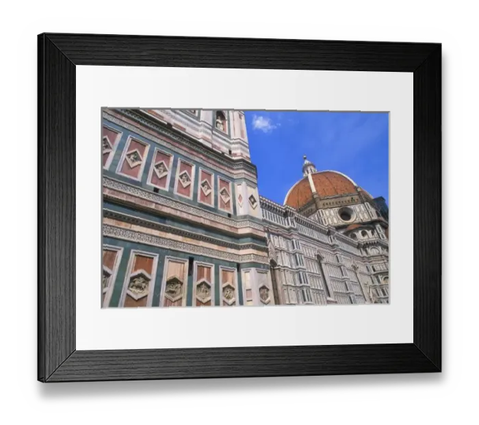 Framed Print : Famous Doumo Church close-up in Florence, Italy