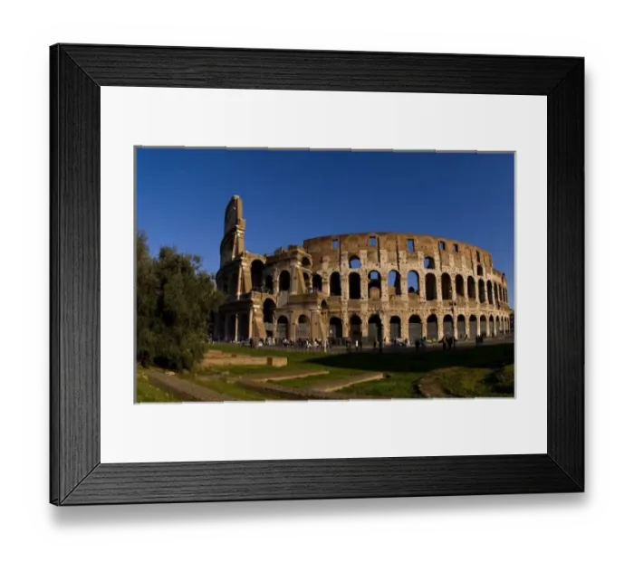 Framed Print : Famous Colosseum in Rome Italy Landmark Monument in Europe Framed Print : Famous Colosseum in Rome Italy Landmark Monument in Europe