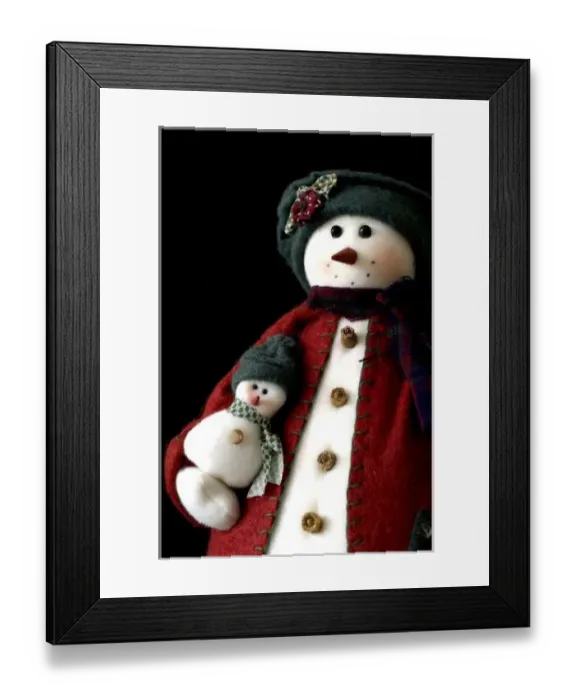 Framed Print : Holiday still life. Handmade felt holiday snowman. Property released Framed Print : Holiday still life. Handmade felt holiday snowman. Property released