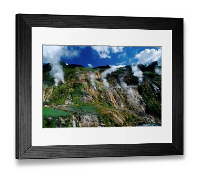 Framed Print : Russia, Kamchatka, The Valley of Geysers Framed Print : Russia, Kamchatka, The Valley of Geysers