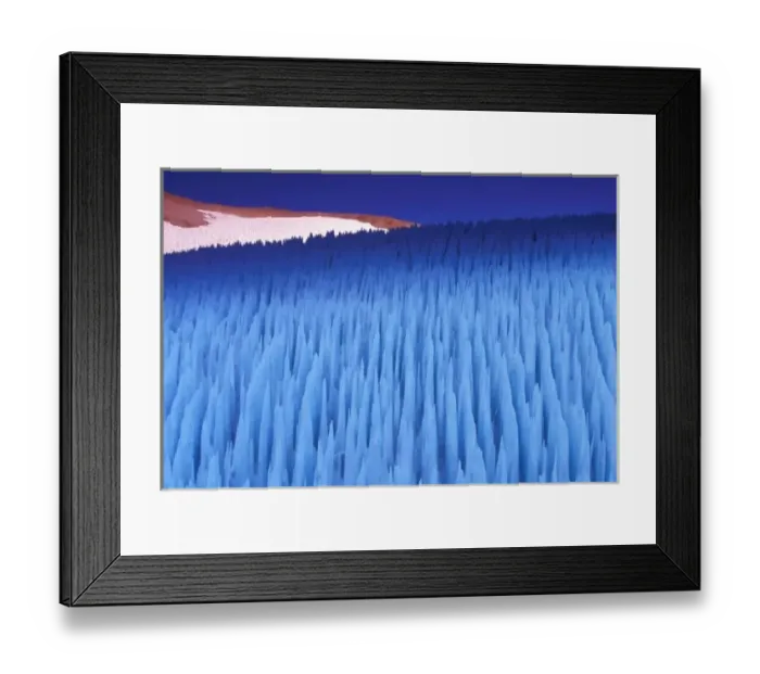 Framed Print : SA, Chile, Coquimbo Region, Nieve Penitente; Paso del Agua Negra; Cordillera do los Andes