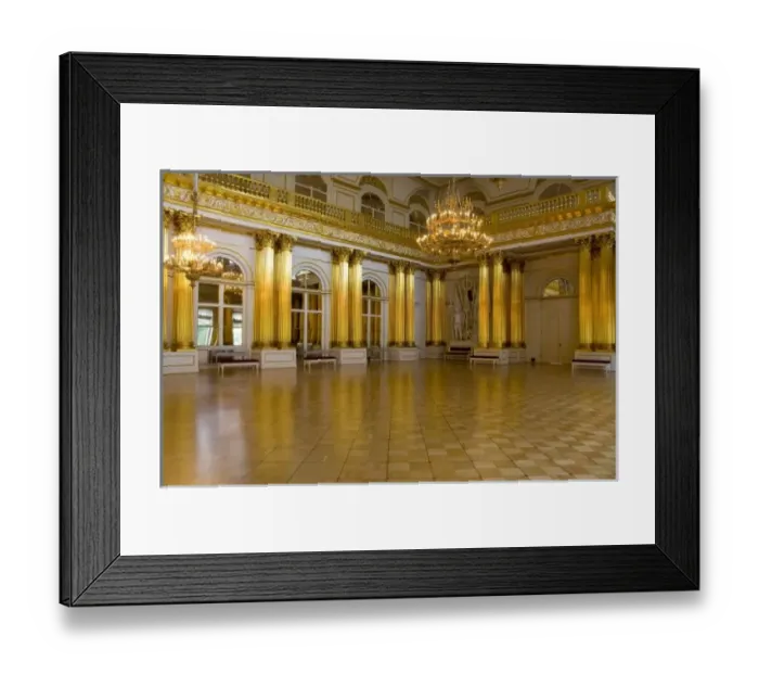 Framed Print : Russia, St. Petersburg, The Hermitage (aka Winter Palace). The Armorial Hall. (RF)
