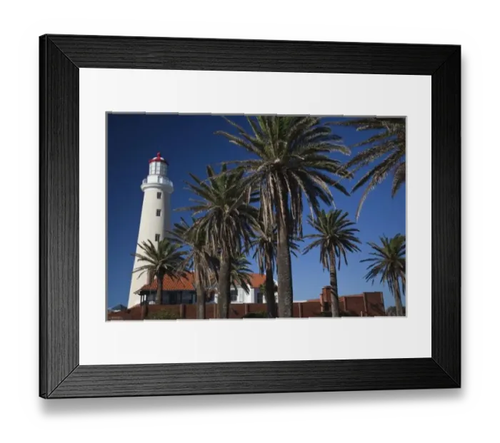 Framed Print : Uruguay, Maldonado Department, Punta del Este. Lighthouse, morning Framed Print : Uruguay, Maldonado Department, Punta del Este. Lighthouse, morning
