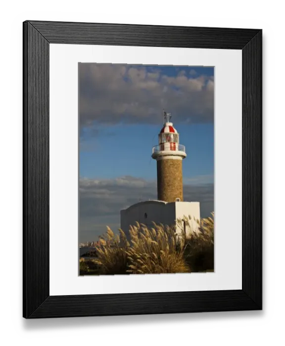 Framed Print : Uruguay, Montevideo Department, Montevideo. Punta Brava lighthouse, morning