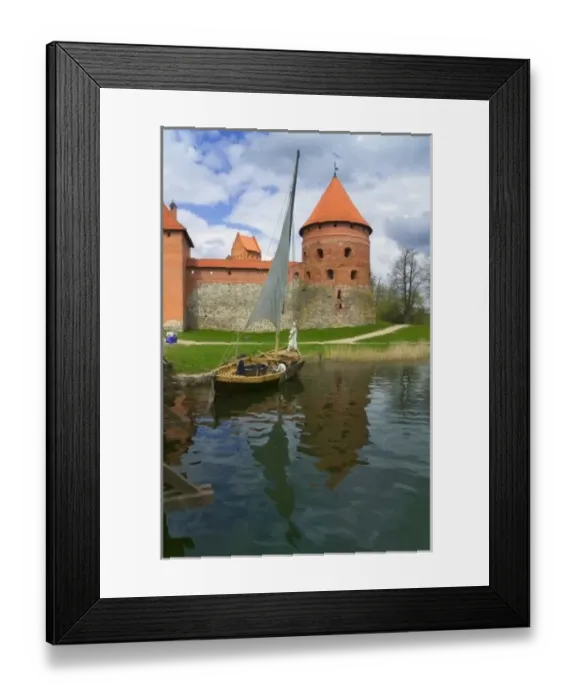 Framed Print : Island Castle by Lake Galve, Trakai, Lithuania Framed Print : Island Castle by Lake Galve, Trakai, Lithuania