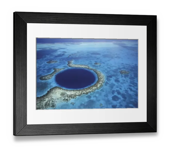 Framed Print : CENTRAL AMERICA, Belize, Large coral reefs off the coast of Belize Framed Print : CENTRAL AMERICA, Belize, Large coral reefs off the coast of Belize