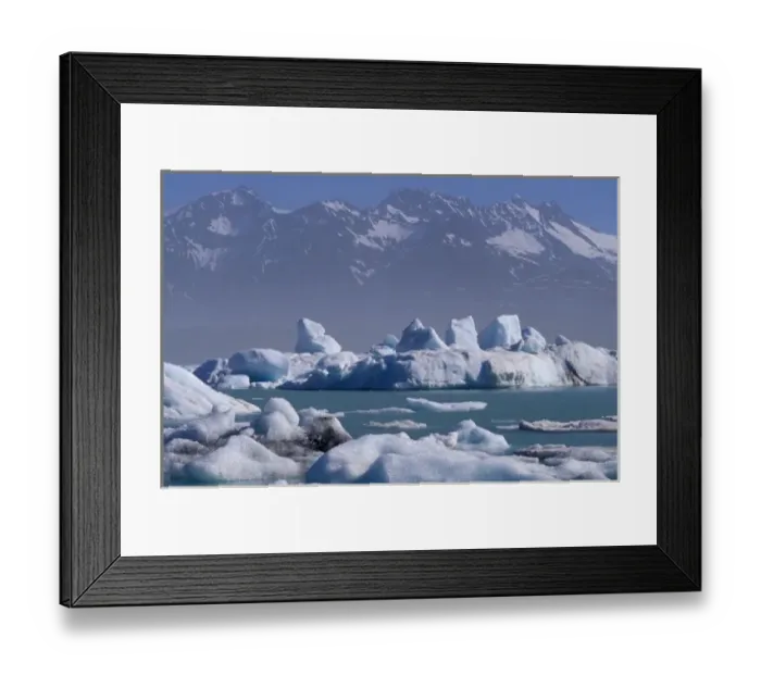 Framed Print : NA, USA, Alaska, St. Elias Range, Alsek River, Glacier and icebergs Framed Print : NA, USA, Alaska, St. Elias Range, Alsek River, Glacier and icebergs