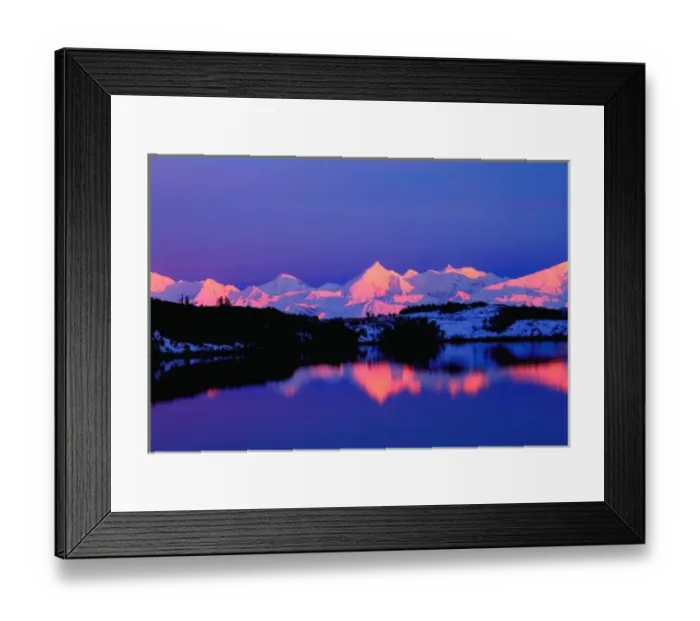 Framed Print : The Alaskan Range is adjacent to Mt. Denali, taken from Reflection Pond in Denali National Park Framed Print : The Alaskan Range is adjacent to Mt. Denali, taken from Reflection Pond in Denali National Park