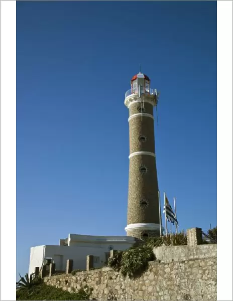 Uruguay, Maldonado Department, Jose Ignacio. Village lighthouse