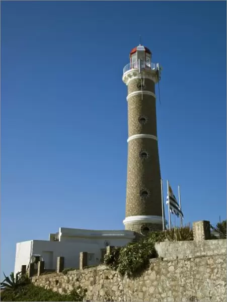 Uruguay, Maldonado Department, Jose Ignacio. Village lighthouse