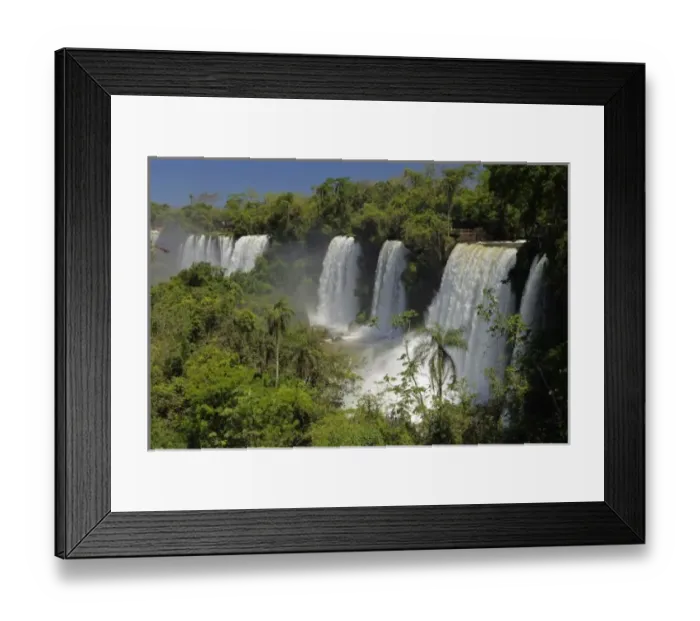Framed Print : Argentina, Iguacu Falls in sun