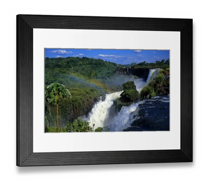 Framed Print : South America; Latin America; Argentina; Brazil; Iguacu Falls