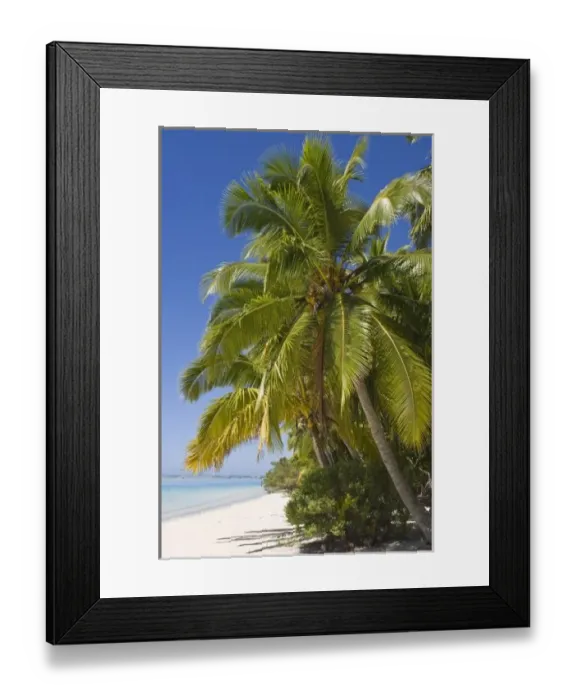 Framed Print : Beach on One Foot island, Aitutaki, Cook Islands Framed Print : Beach on One Foot island, Aitutaki, Cook Islands