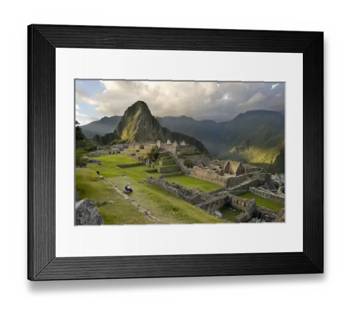 Framed Print : Machu Picchu, ancient Framed Print : Machu Picchu, ancient