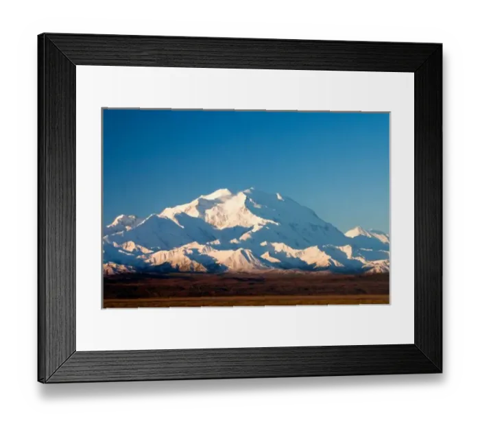 Framed Print : N. A. USA, Alaska. Mt. McKinley in Denali National Park