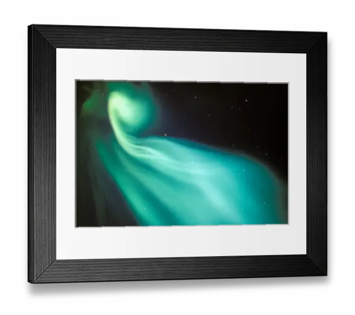 Framed Print : North America, USA, Alaska, Arctic Coastal Plain. Curtains of green aurora fill Framed Print : North America, USA, Alaska, Arctic Coastal Plain. Curtains of green aurora fill