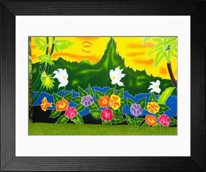 Framed Print : Colorful hand painted Framed Print : Colorful hand painted
