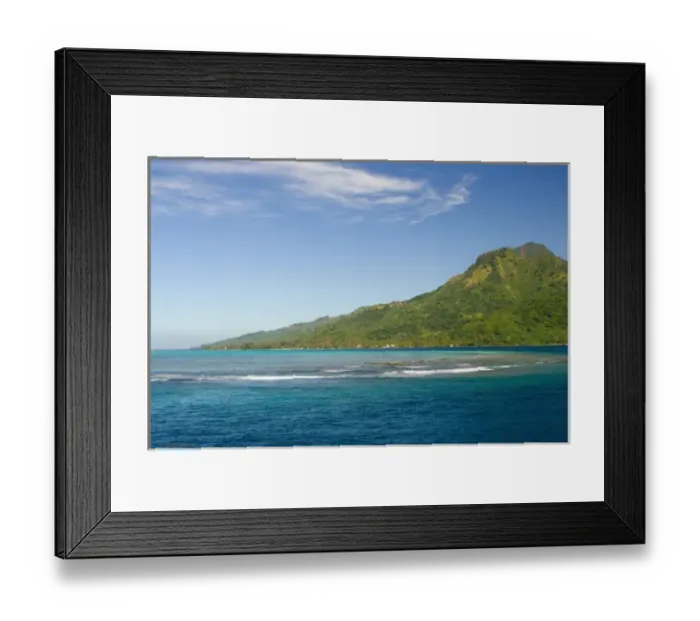 Framed Print : Arriving by ferry to Moorea, French Polynesia Framed Print : Arriving by ferry to Moorea, French Polynesia