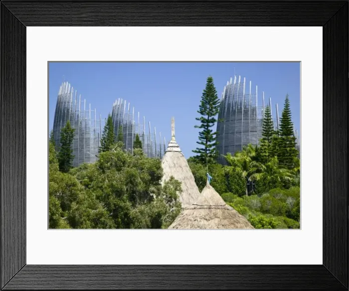 Framed Print : Tjibaou Cultural Centre, Noumea, New Caledonia Framed Print : Tjibaou Cultural Centre, Noumea, New Caledonia