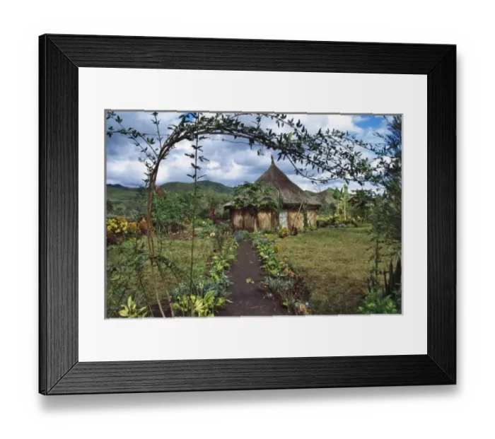 Framed Print : A village in Framed Print : A village in