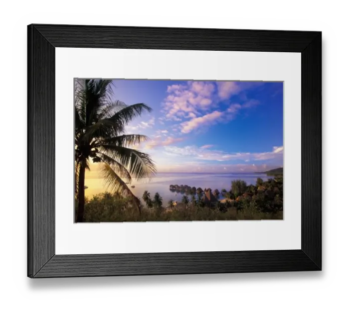 Framed Print : French Polynesia, Moorea. View of the Baie de Vaiare and Sofitel la Ora Bungalows Framed Print : French Polynesia, Moorea. View of the Baie de Vaiare and Sofitel la Ora Bungalows
