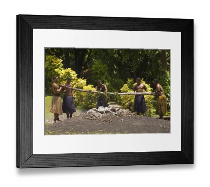 Framed Print : Firewalkers, Polynesian