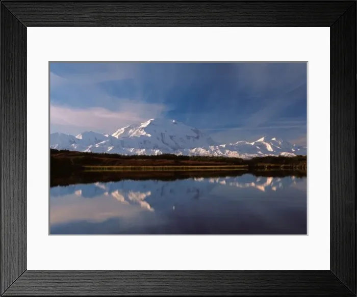 Framed Print : Mt. McKinley Reflecting In Reflection Pond, Denali, Denali National Park, Alaska, USA Framed Print : Mt. McKinley Reflecting In Reflection Pond, Denali, Denali National Park, Alaska, USA