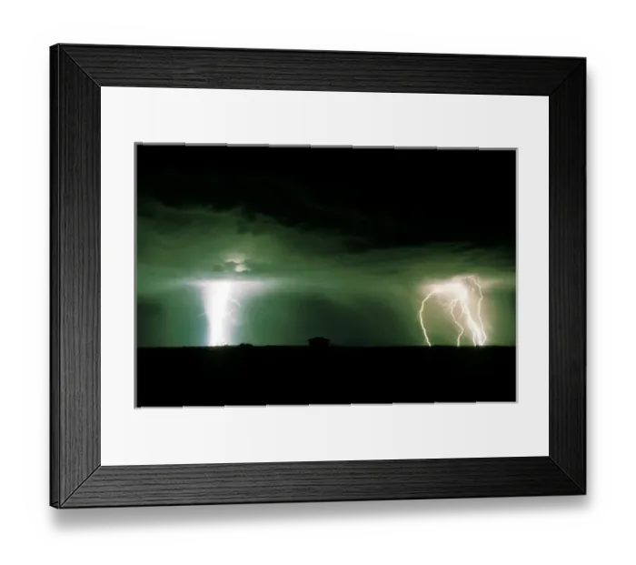 Framed Print : Lightning