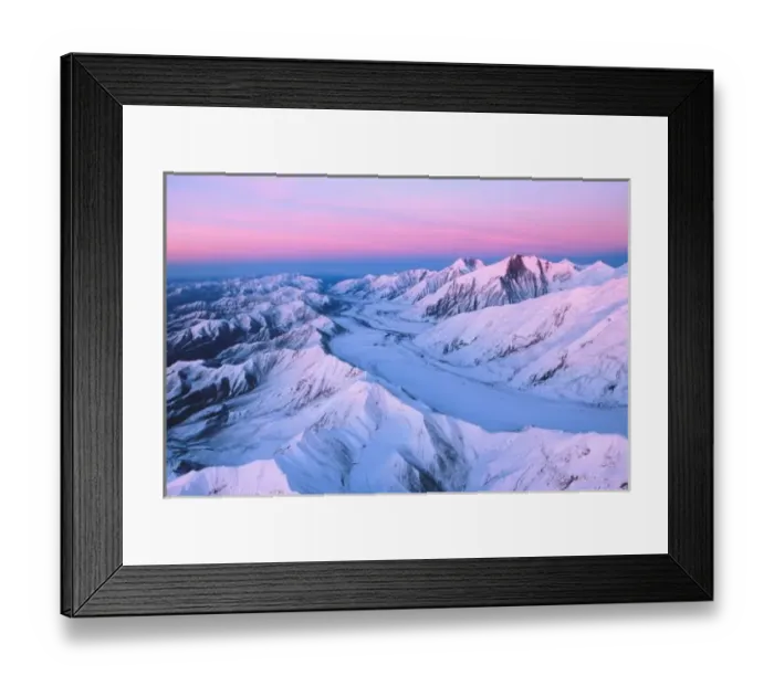 Framed Print : Alaska Range with Alpen Glow, Denali National Park, Alaska, USA Framed Print : Alaska Range with Alpen Glow, Denali National Park, Alaska, USA