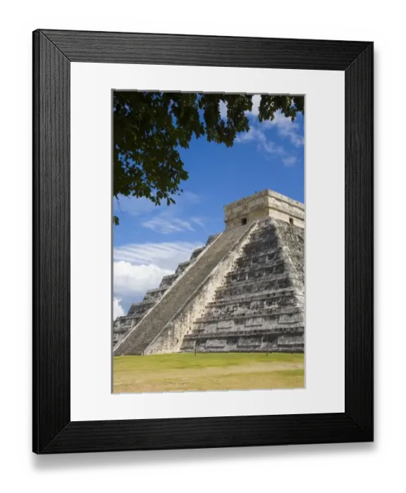 Framed Print : Mexico, Quintana Roo, near Cancun, Chichen Itza, El Castillo (the Castle) or Pyramid of Kukulcan Framed Print : Mexico, Quintana Roo, near Cancun, Chichen Itza, El Castillo (the Castle) or Pyramid of Kukulcan