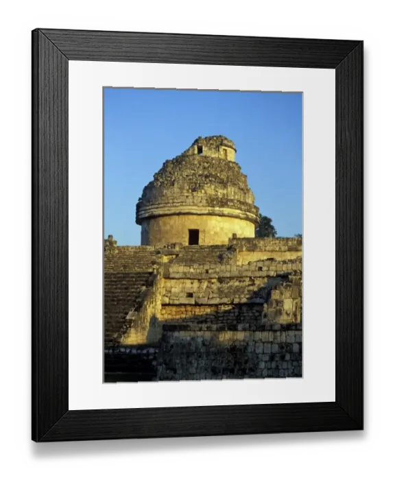 Framed Print : Mexico, Yucatan. Caracol: astronomical observatory; Chichen Itza ruins, Maya Civilization Framed Print : Mexico, Yucatan. Caracol: astronomical observatory; Chichen Itza ruins, Maya Civilization