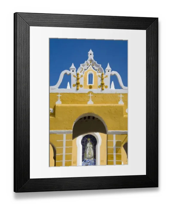 Framed Print : Mexico, Yucatan, Izamal. The Franciscan Convent of San Antonio de Padua, built by Framed Print : Mexico, Yucatan, Izamal. The Franciscan Convent of San Antonio de Padua, built by