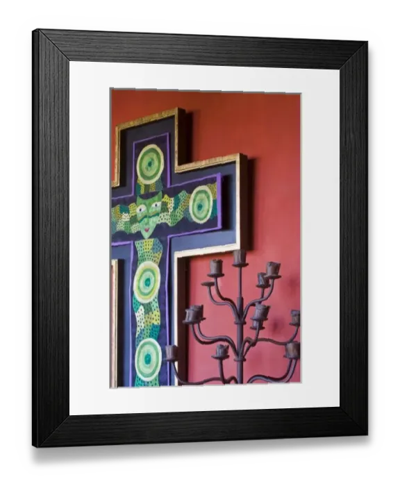 Framed Print : Mexico, Guanajuato state, San Miguel. Casa de la Cuesta, a six bedroom bed & breakfast
