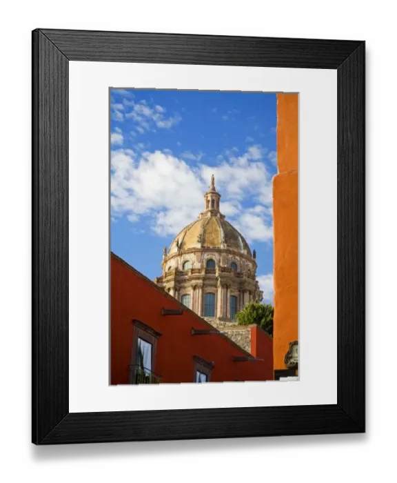 Framed Print : North America, Mexico, Guanajuato state, San Miguel de Allende. The dome of Templo las Monjas