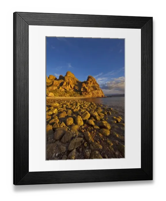 Framed Print : Rocky shoreline on Isla Carmen in the Gulf of California near Loreto, Mexico Framed Print : Rocky shoreline on Isla Carmen in the Gulf of California near Loreto, Mexico