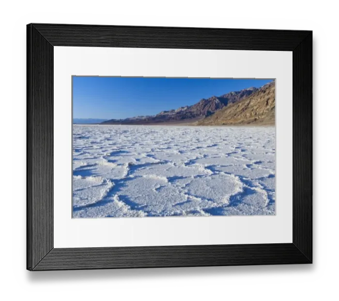 Framed Print : USA, CA, Death Valley NP, Salt Formations at Badwater Framed Print : USA, CA, Death Valley NP, Salt Formations at Badwater