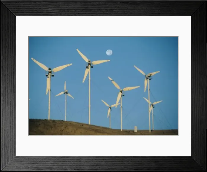 Framed Print : USA, California, Altamont Pass, wind generators Framed Print : USA, California, Altamont Pass, wind generators
