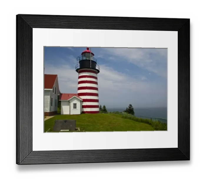 Framed Print : West Quoddy Head Lighthouse State Park is the furthest east point in USA near Lubec Framed Print : West Quoddy Head Lighthouse State Park is the furthest east point in USA near Lubec