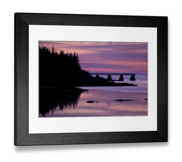 Framed Print : Isle Au Haut, ME. Sunset at Duck Harbor. Acadia National Park Framed Print : Isle Au Haut, ME. Sunset at Duck Harbor. Acadia National Park