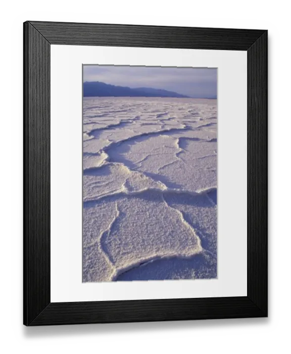 Framed Print : NA, USA, California. Death Valley National Park. Salt flats at Badwater Framed Print : NA, USA, California. Death Valley National Park. Salt flats at Badwater