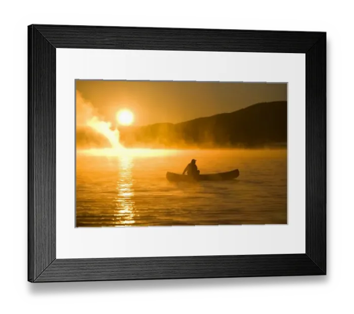 Framed Print : Canoeing in Lily Framed Print : Canoeing in Lily